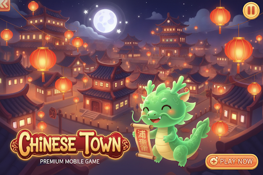 Chinese Town Game Interface